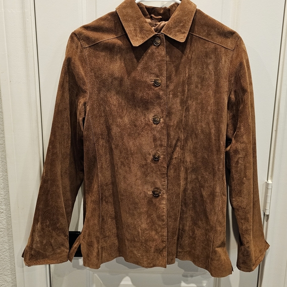 Valerie Stevens Classic Brown Suede Women's Shirt/Jacket - Picture 1 of 8